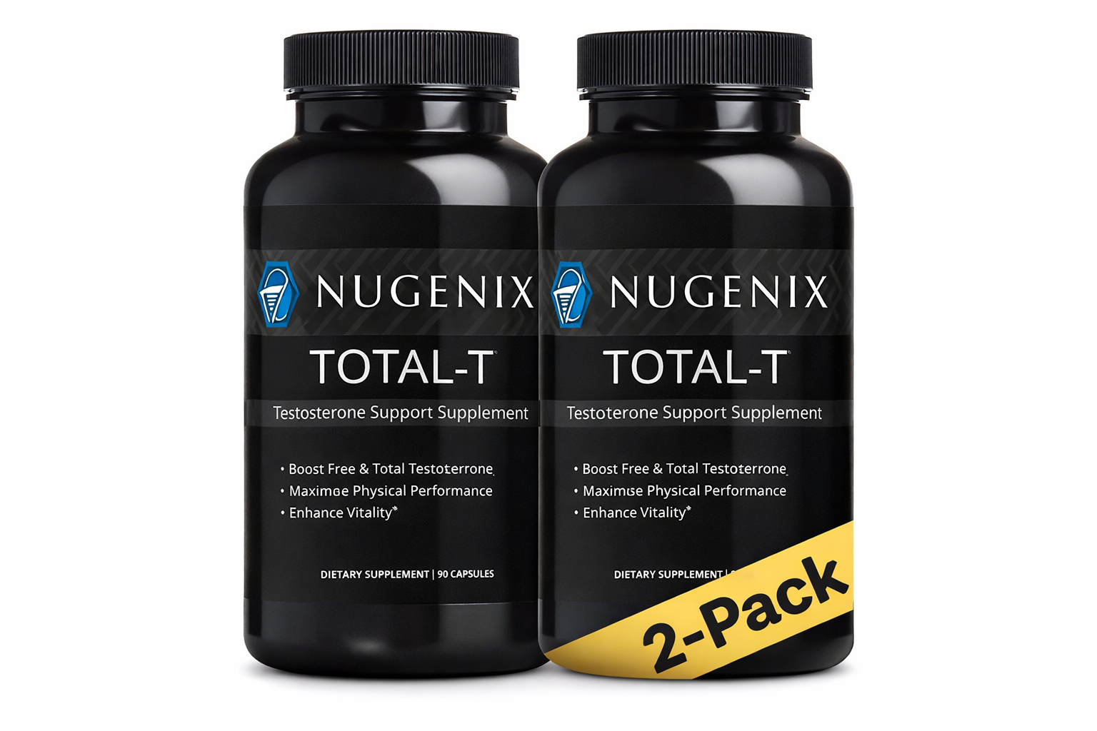 Nugenix Total-T Testosterone Support Supplement – 2 Pack (180 Count) | Clockwise Store
